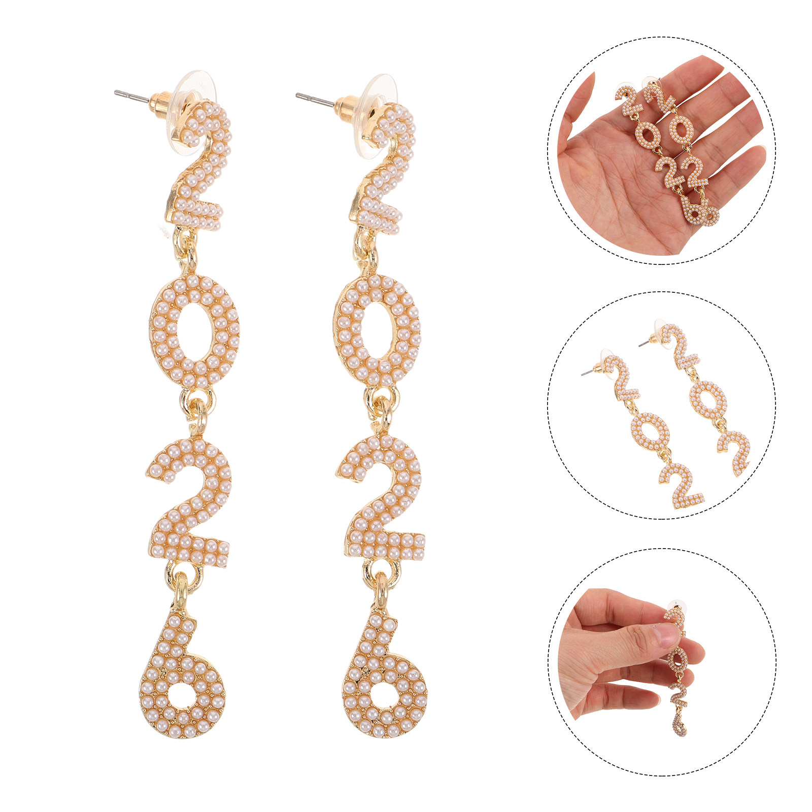 Eve Jewelry & Watches Distribuidor Oficial Rolex - 1Pair 2026 Rhinestone Dangle Earrings for