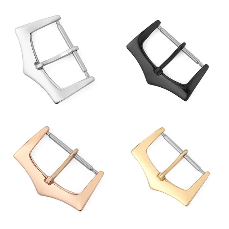 Watch Strap Replacement - 18/20/22mm Stainless Steel Strap Buckle Silver