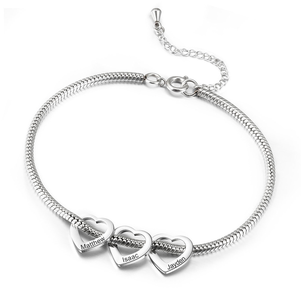 Anklet Foot Chain - PolishedPlus Custom Family Names Bracelet Anklet