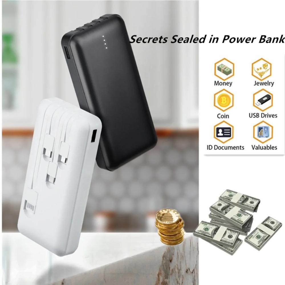 Jewelry Box That Holds Watches - Portable Power Bank-shaped Storage Box Can
