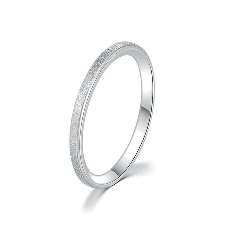 Fashion Minimalist Frosted Thi - огляд і ціна Minimalist Ring Stackable