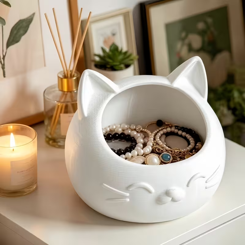 Mini Cartoon Cat-Shaped Storag - огляд і ціна Jewelry Box That Holds Watches