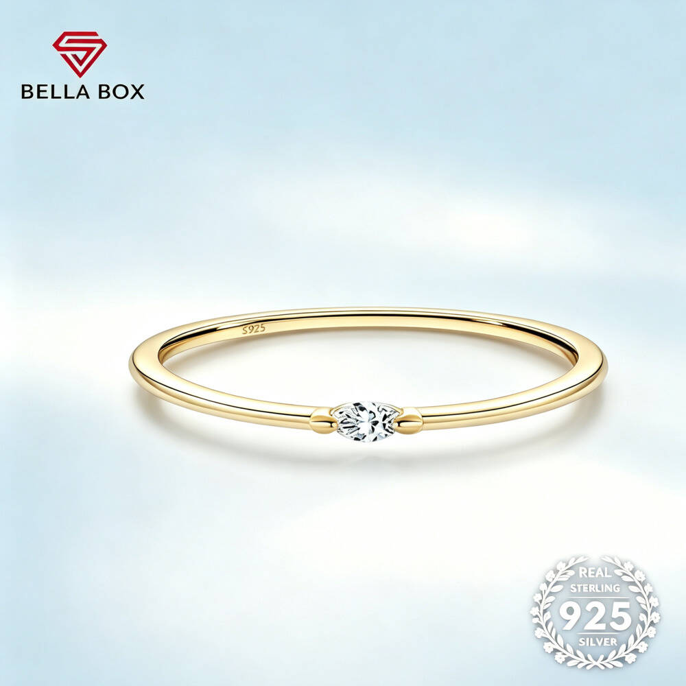 Marquise Cut D VVS1 Moissanite - огляд і ціна Minimalist Ring Stackable