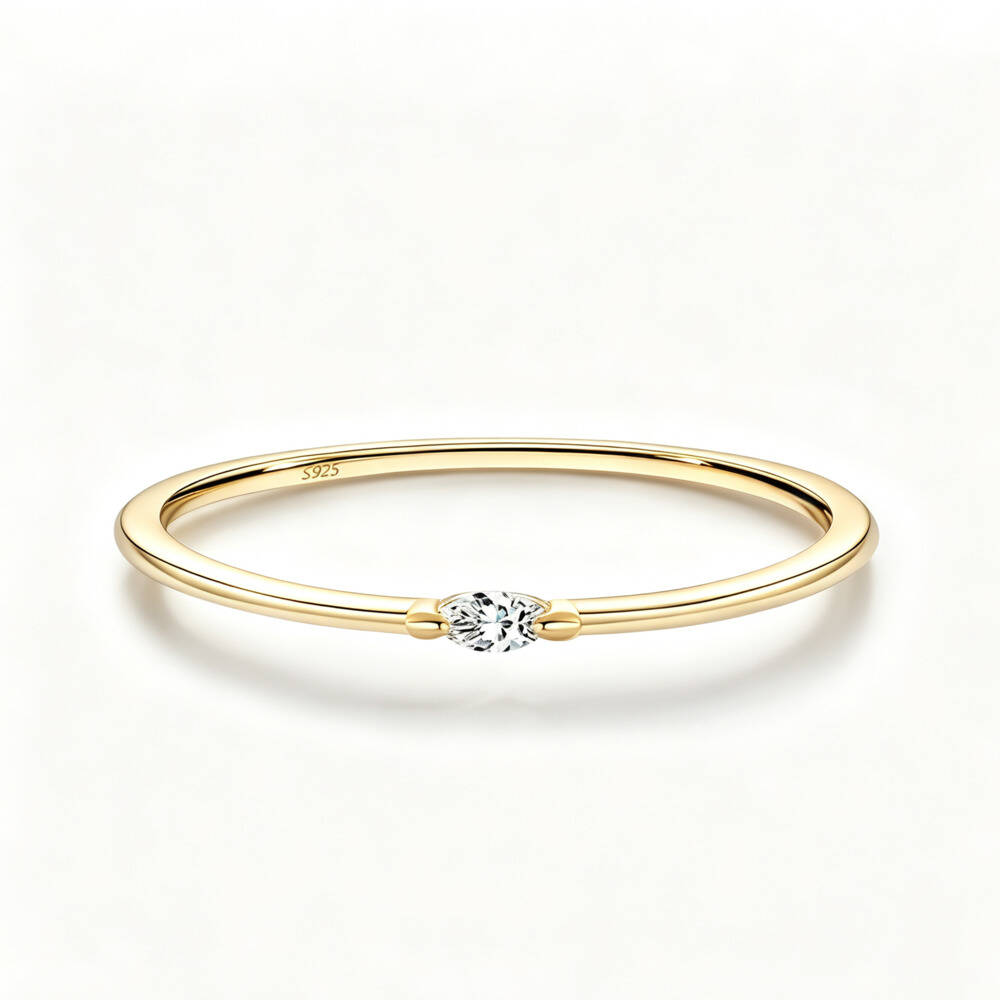 Marquise Cut D VVS1 Moissanite - огляд і ціна Minimalist Ring Stackable