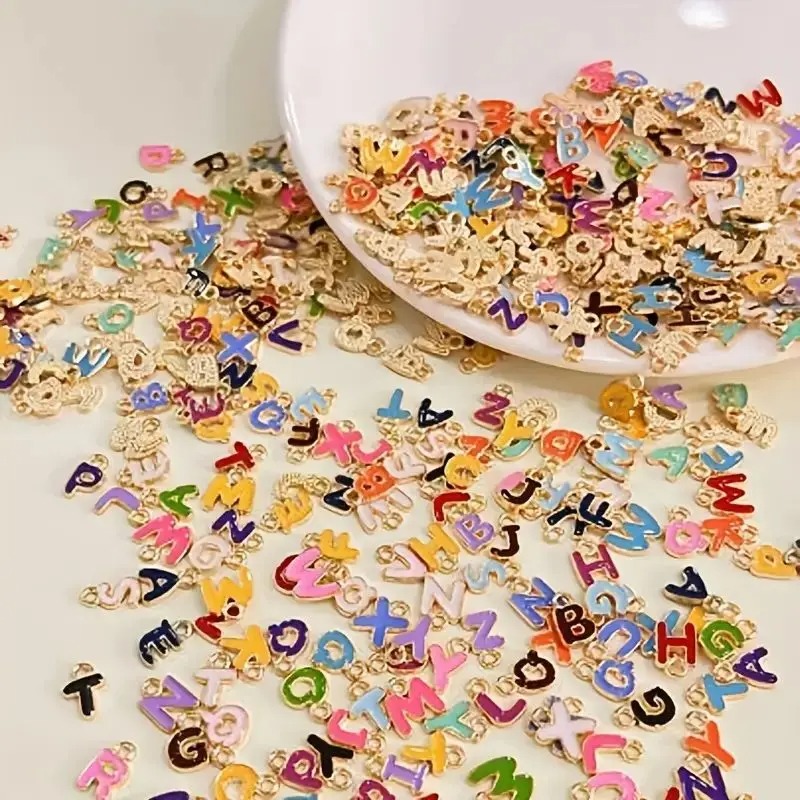 100Pcs Colorful Random Letters - огляд і ціна Anklet Foot Chain