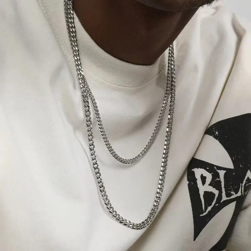 B&C Simple Titanium Cuban Chai - огляд і ціна Hip Hop Chain Necklace