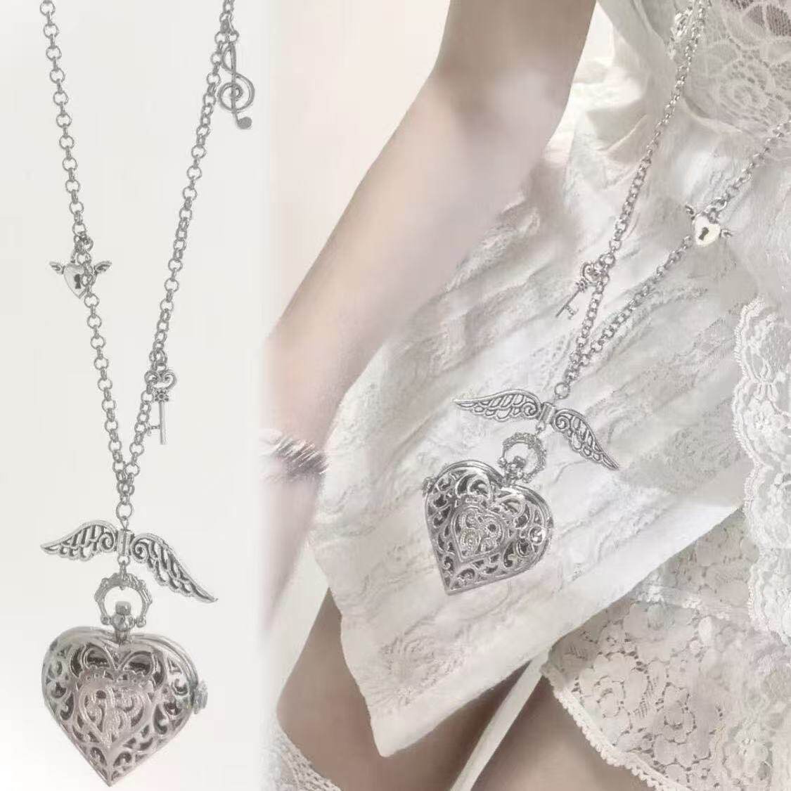 Y2K Hollow Heart Pocket Watch  - огляд і ціна Vintage Jewelry Watches Women
