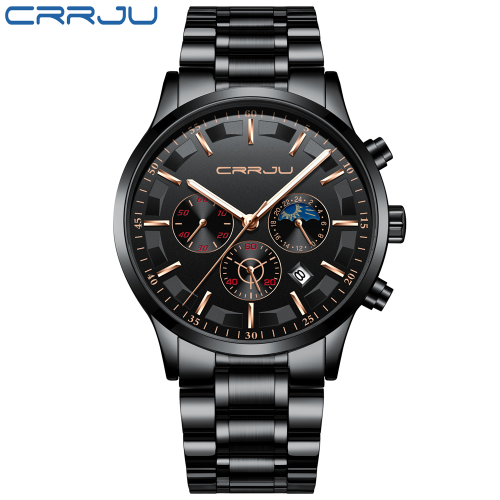 CRRJU Mens Watches Top Brand L - огляд і ціна Jewelry Inspired Watches