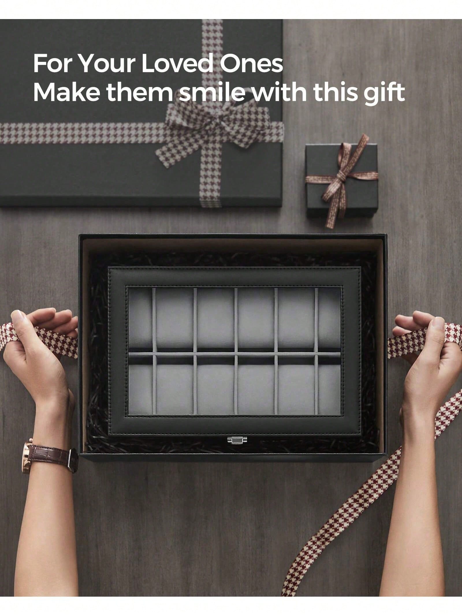 12-Slot Lockable Watch Box wit - огляд і ціна Jewelry Box That Holds Watches