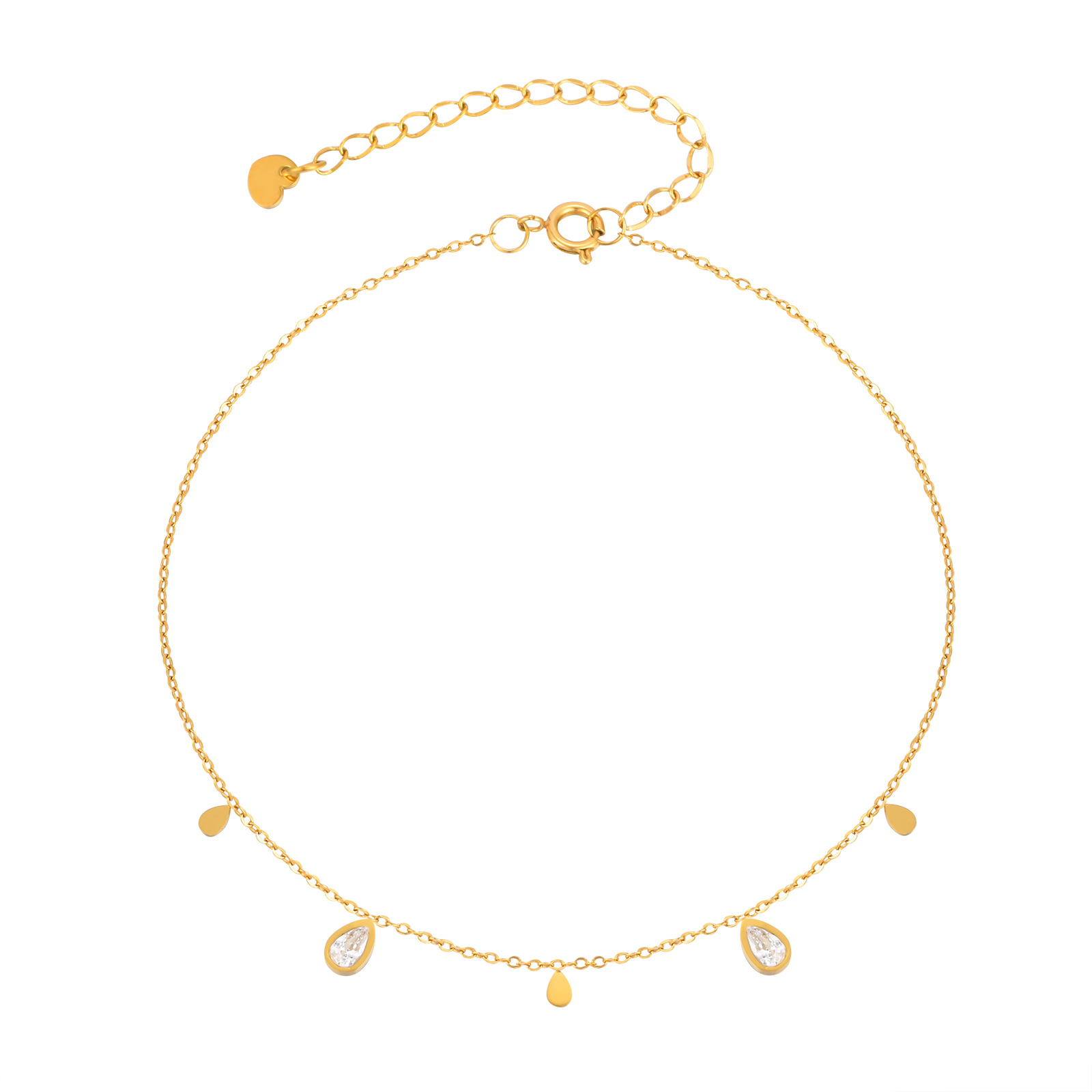 Dainty Water Drop Zircon Ankle - огляд і ціна Jc Jewelry & Watches Photos