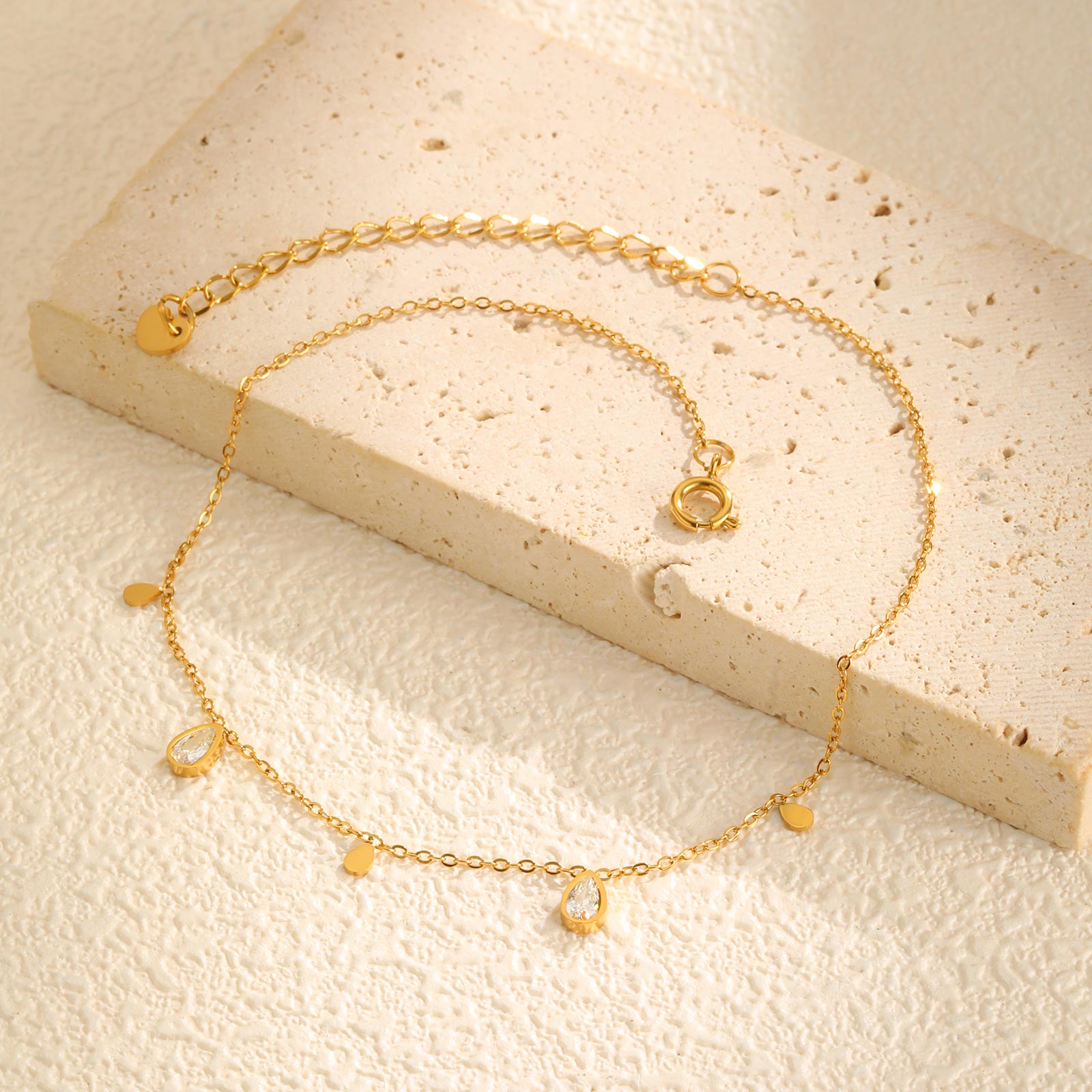 Dainty Water Drop Zircon Ankle - огляд і ціна Jc Jewelry & Watches Photos