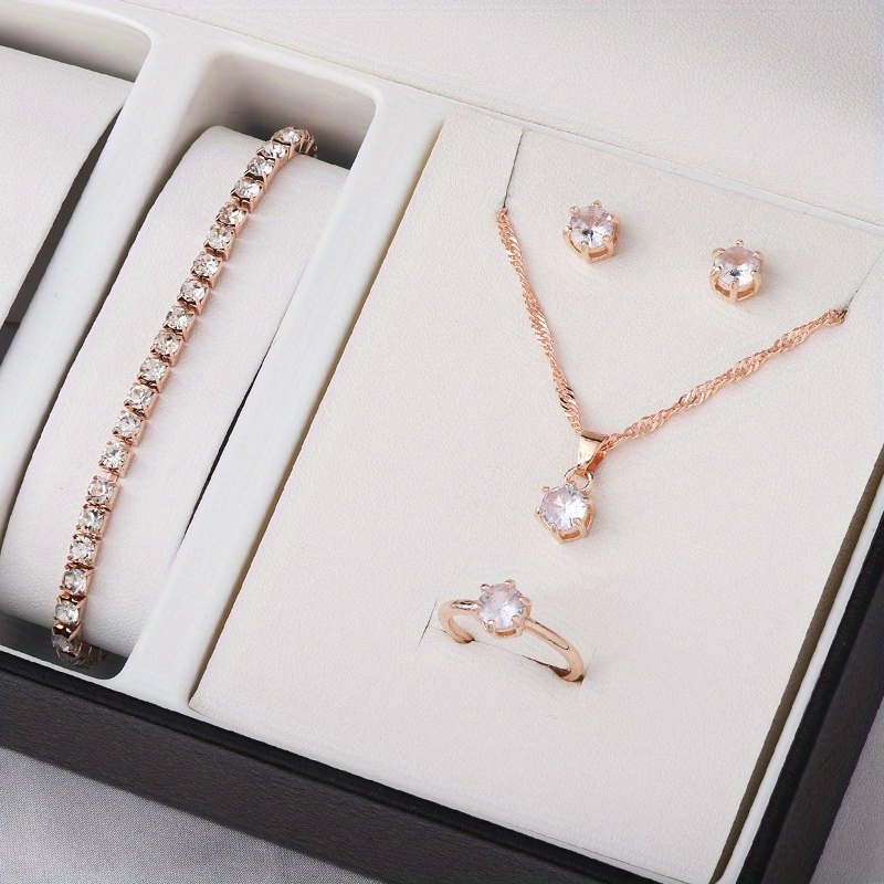 4-Piece Minimalist Zircon Jewe - огляд і ціна Minimalist Ring Stackable