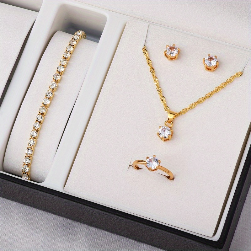 4-Piece Minimalist Zircon Jewe - огляд і ціна Minimalist Ring Stackable