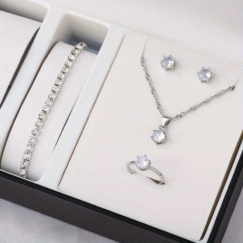 4-Piece Minimalist Zircon Jewe - огляд і ціна Minimalist Ring Stackable