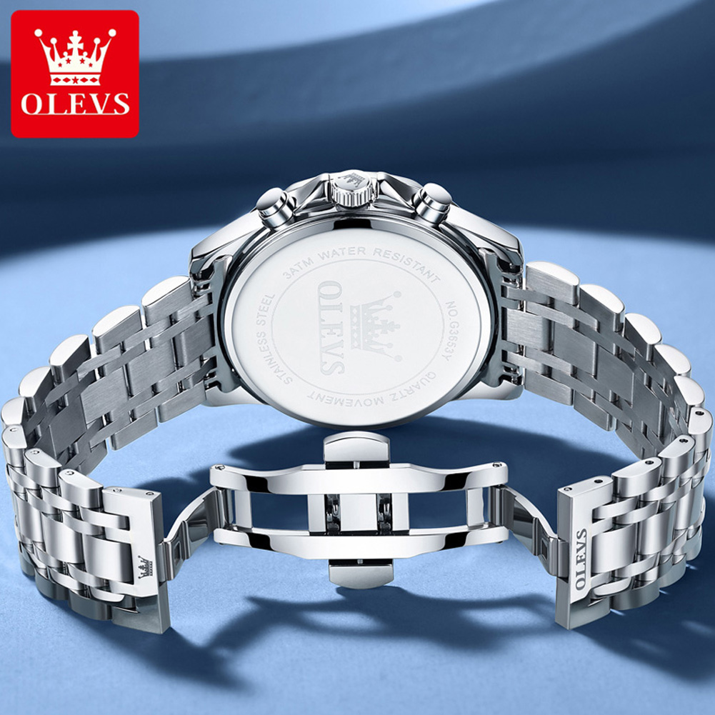 OLEVS 3653 Brand Moon Phase Ca - огляд і ціна Jewelry Inspired Watches