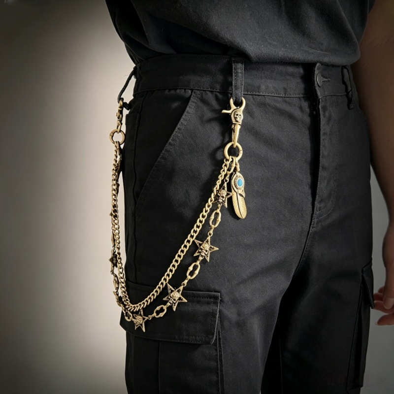 Hip Hop Punk Rock Metal Pants  - огляд і ціна Hip Hop Chain Necklace