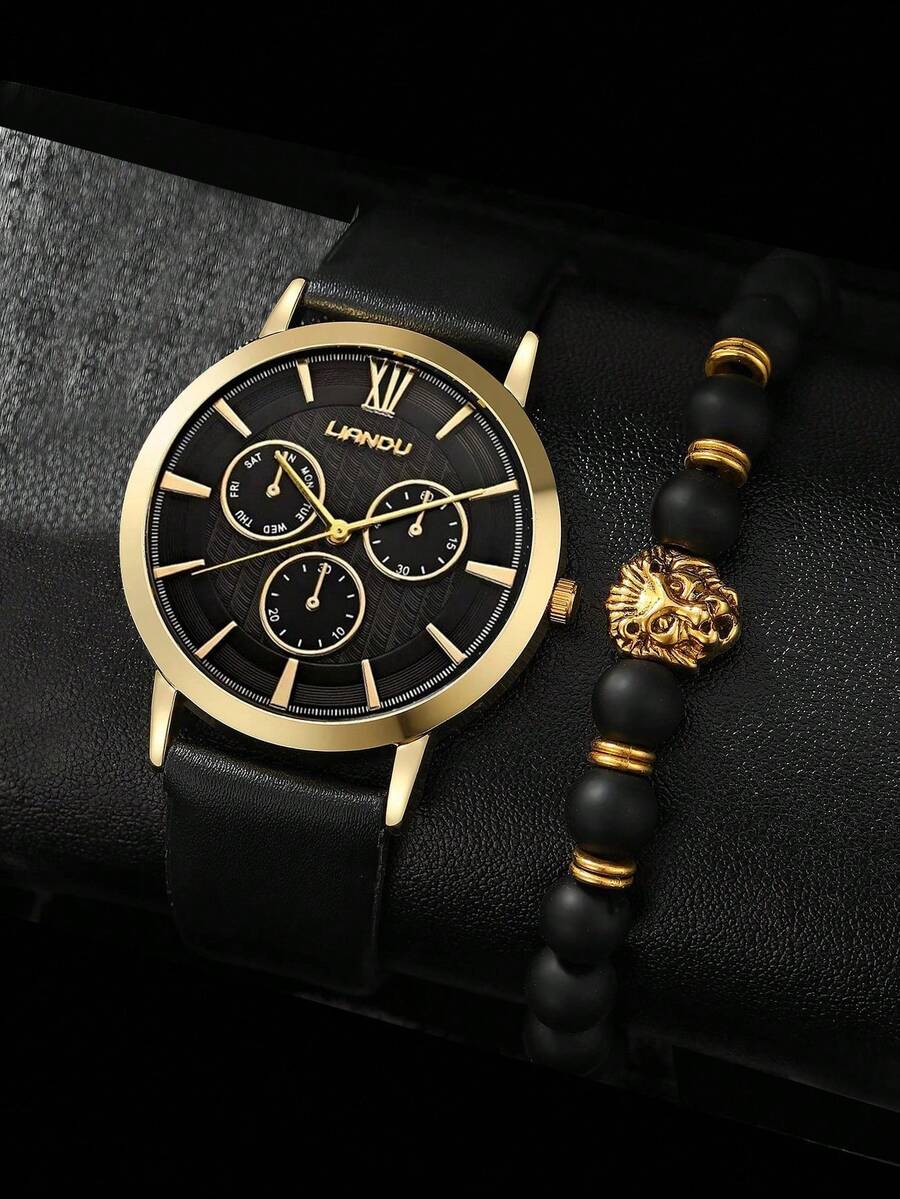 LIANDU LIANDU 1 Set Men's Fash - огляд і ціна Jewelry Watch