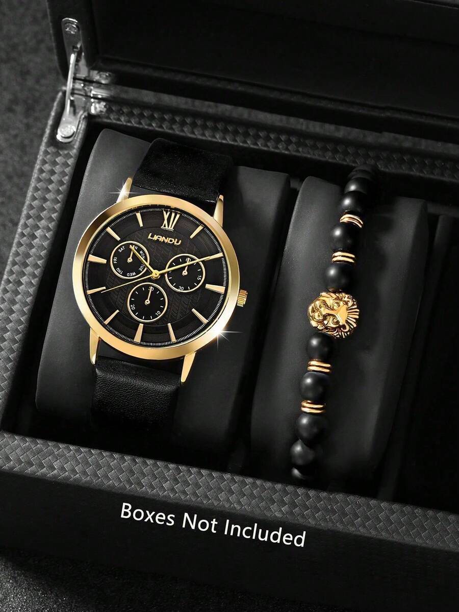 LIANDU LIANDU 1 Set Men's Fash - огляд і ціна Jewelry Watch