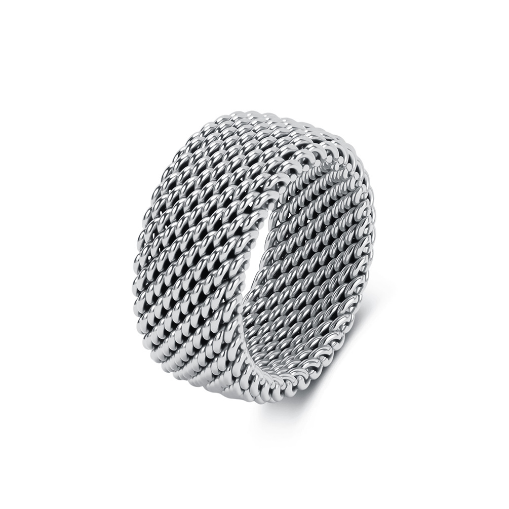 Trendy Stainless Steel Woven R - огляд і ціна Minimalist Ring Stackable