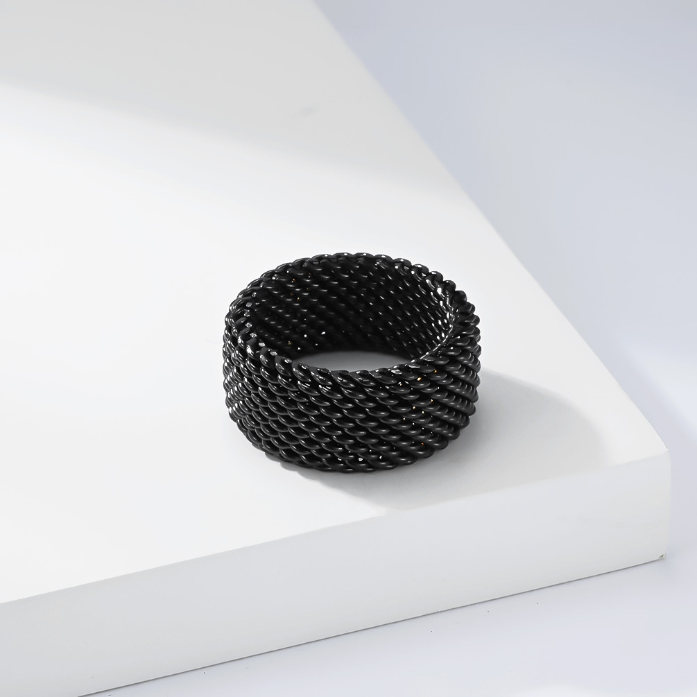 Trendy Stainless Steel Woven R - огляд і ціна Minimalist Ring Stackable