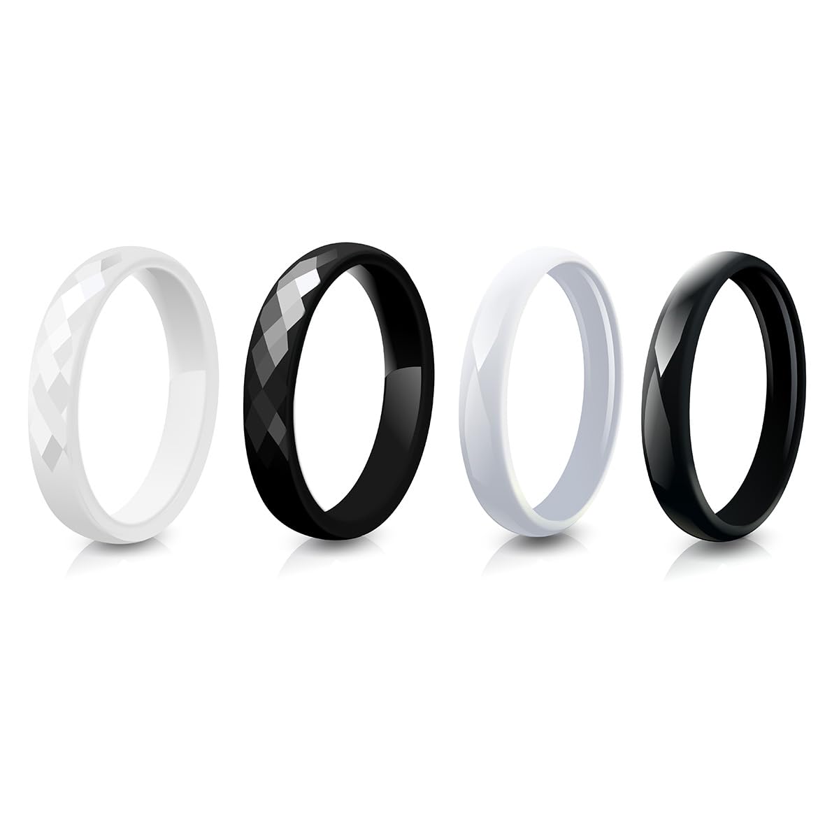 3mm Ceramic Wedding Band for W - огляд і ціна Minimalist Ring Stackable