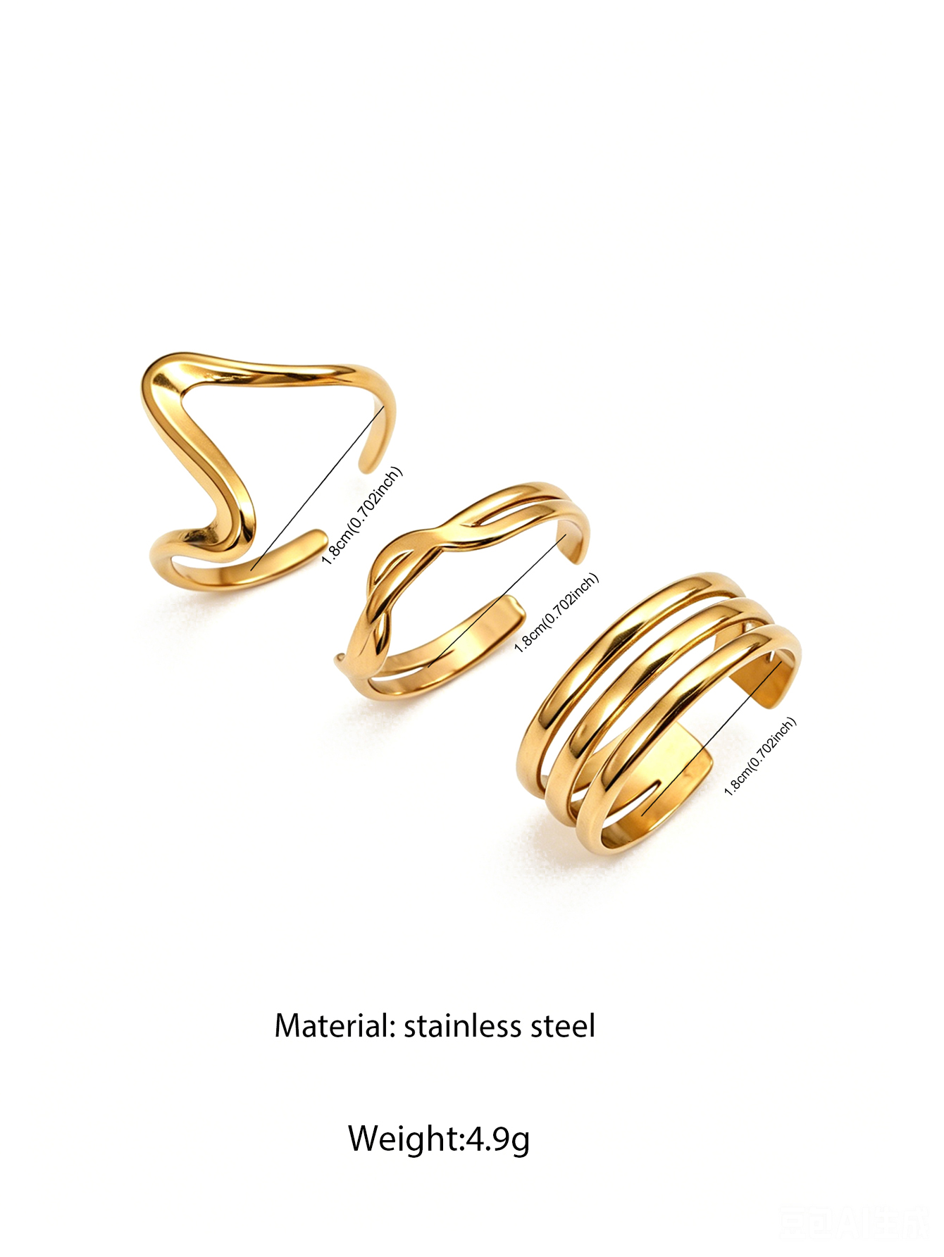 Women's Dainty Stackable Open  - огляд і ціна Minimalist Ring Stackable