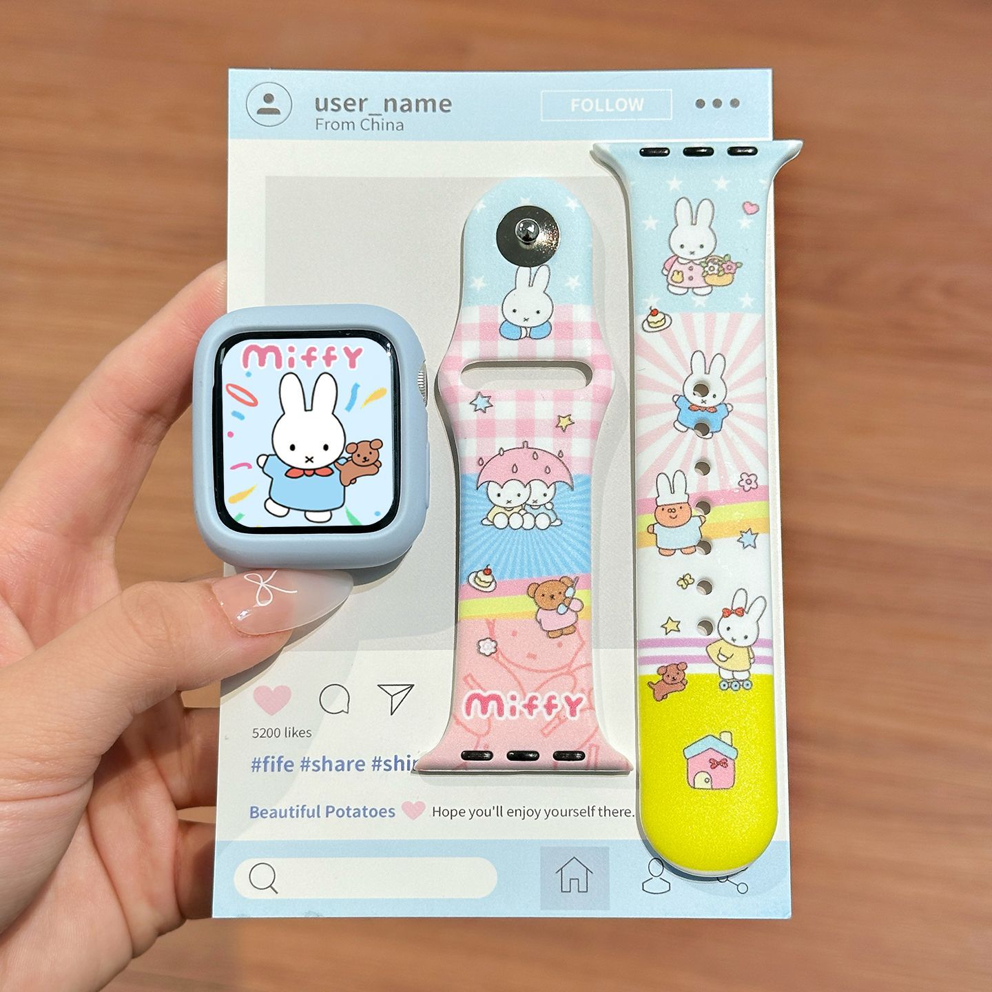 Dopamine Color Miffy Silicone  - огляд і ціна Watch Strap Replacement