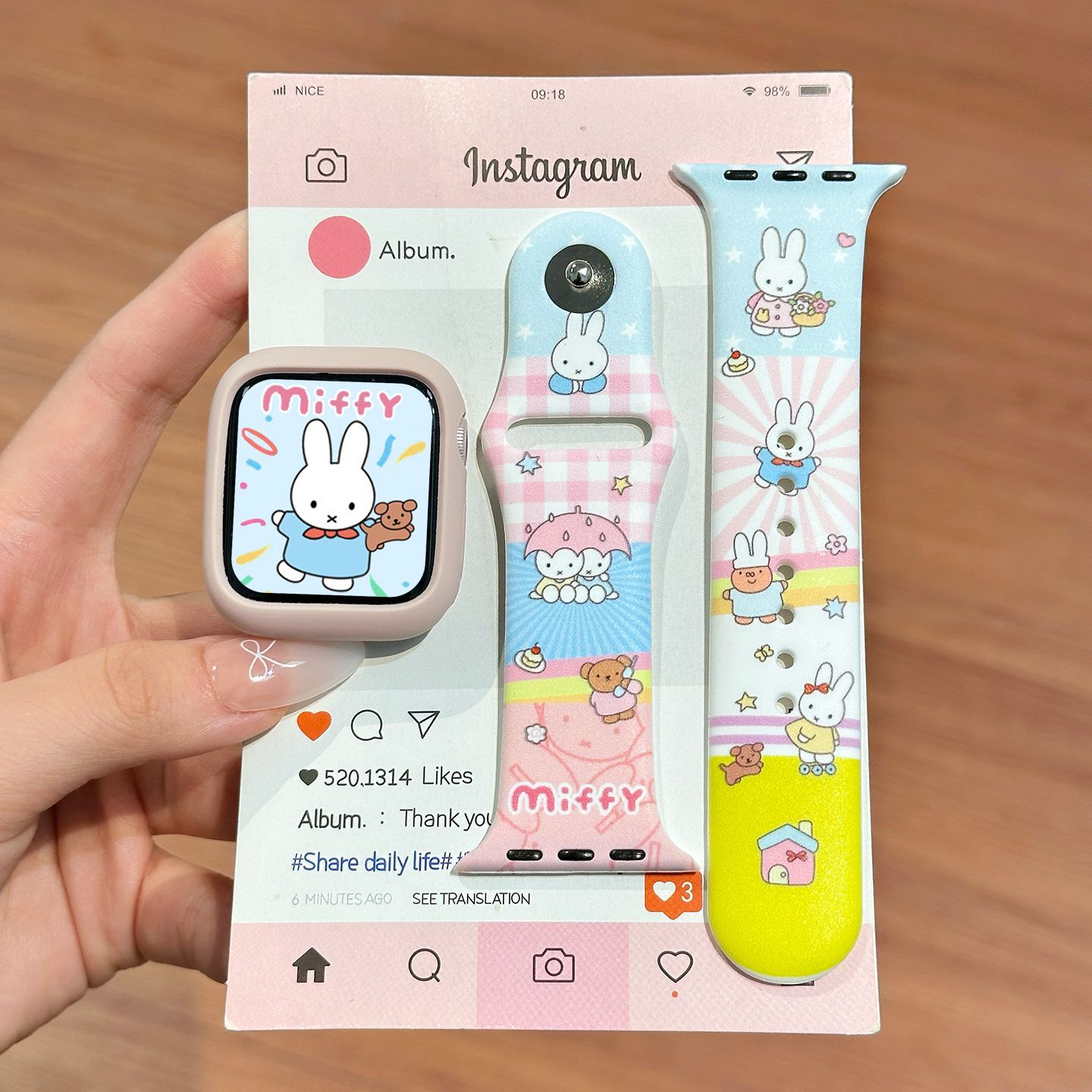 Dopamine Color Miffy Silicone  - огляд і ціна Watch Strap Replacement
