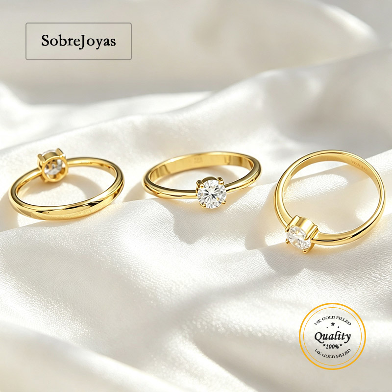 14K Gold Filled 5A CZ Ring for - огляд і ціна Minimalist Ring Stackable