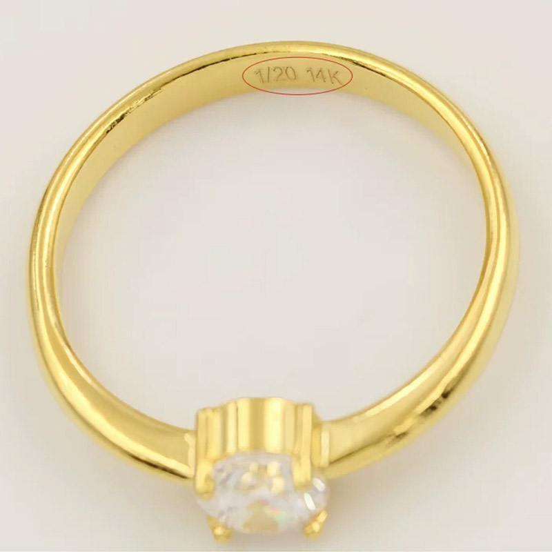 14K Gold Filled 5A CZ Ring for - огляд і ціна Minimalist Ring Stackable