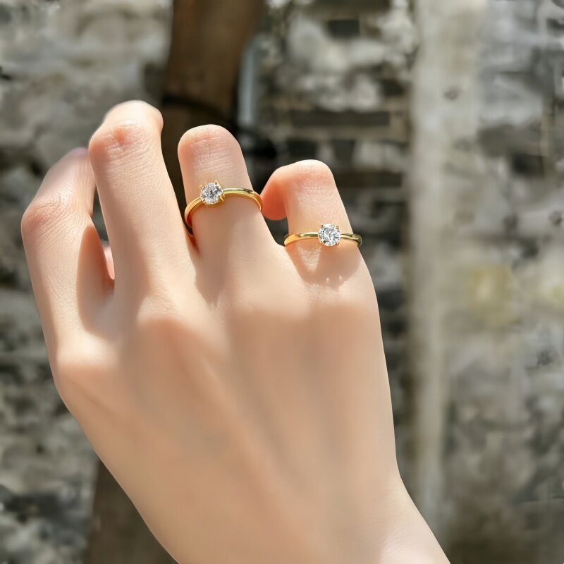 14K Gold Filled 5A CZ Ring for - огляд і ціна Minimalist Ring Stackable