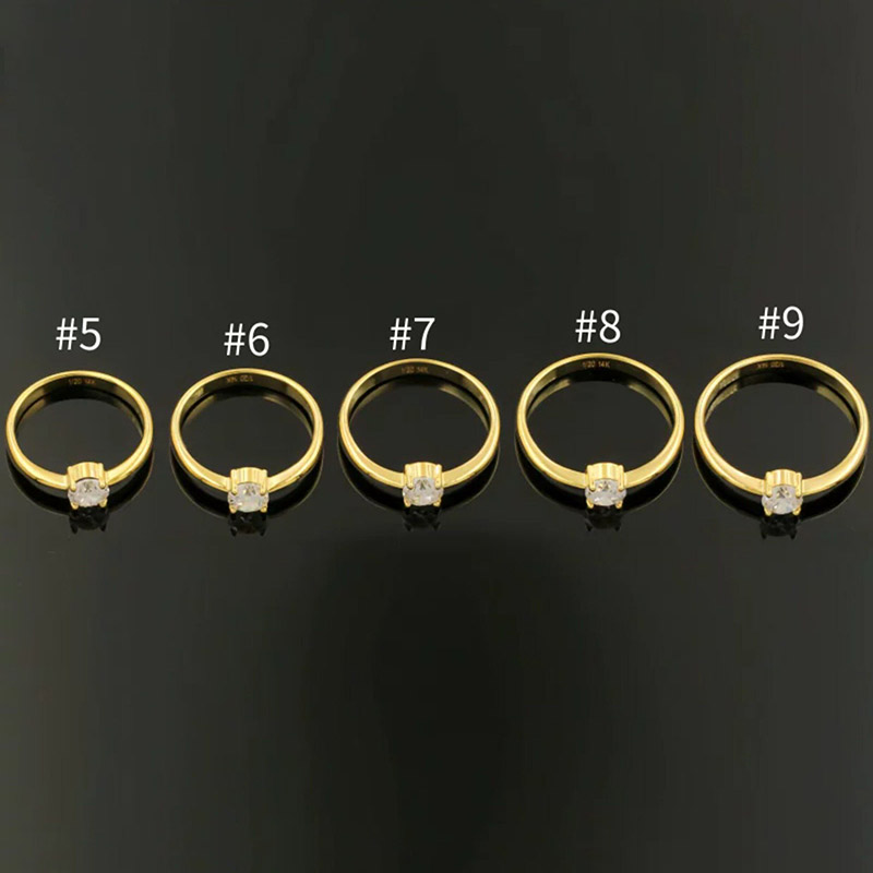 14K Gold Filled 5A CZ Ring for - огляд і ціна Minimalist Ring Stackable