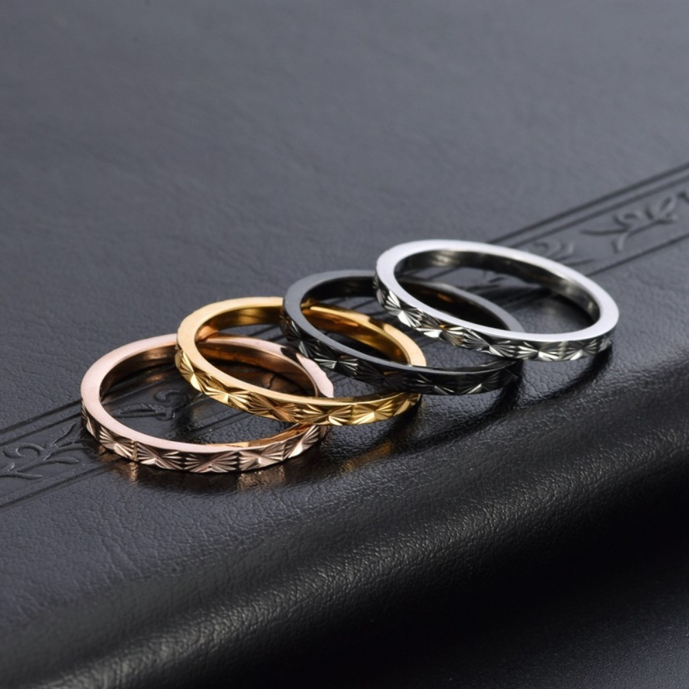Kolmnsta 2mm Titanium Steel St - огляд і ціна Minimalist Ring Stackable