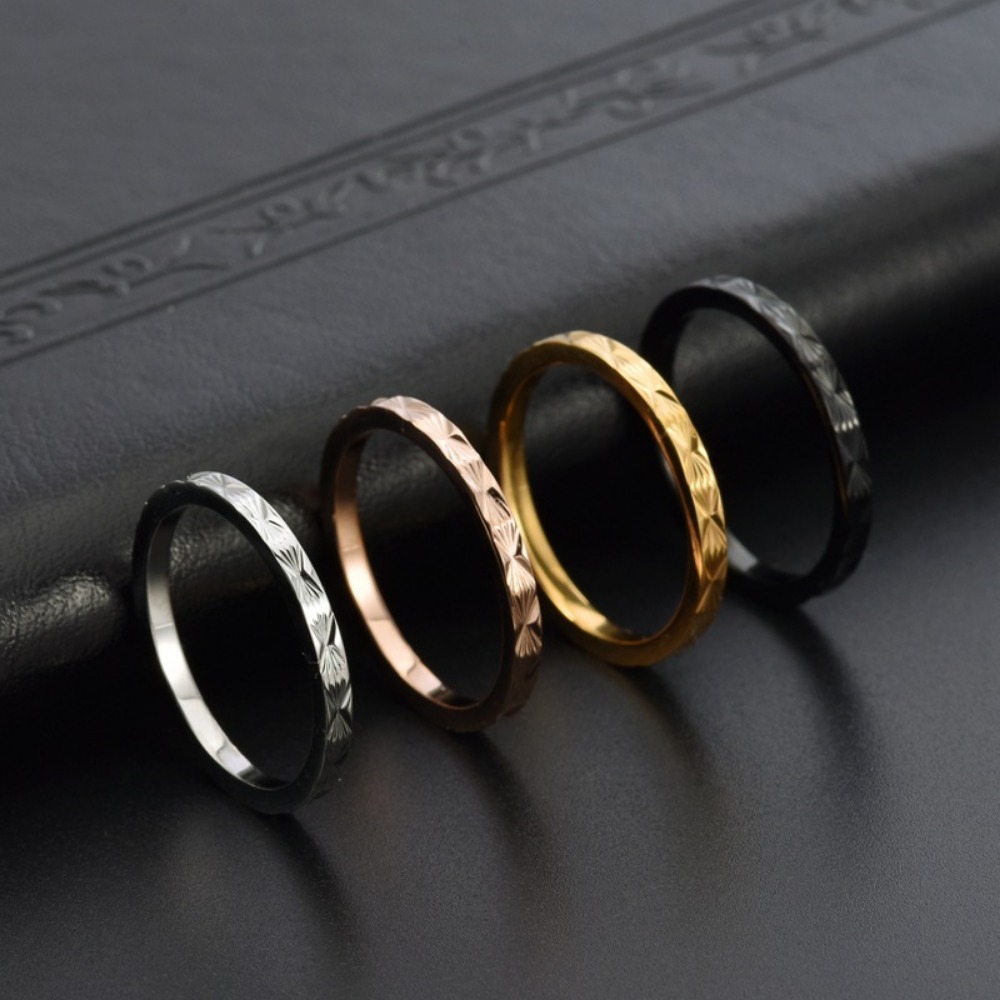 Kolmnsta 2mm Titanium Steel St - огляд і ціна Minimalist Ring Stackable