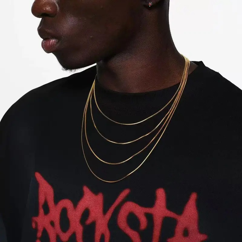 B&C 1.2mm Gold Color Stainless - огляд і ціна Hip Hop Chain Necklace
