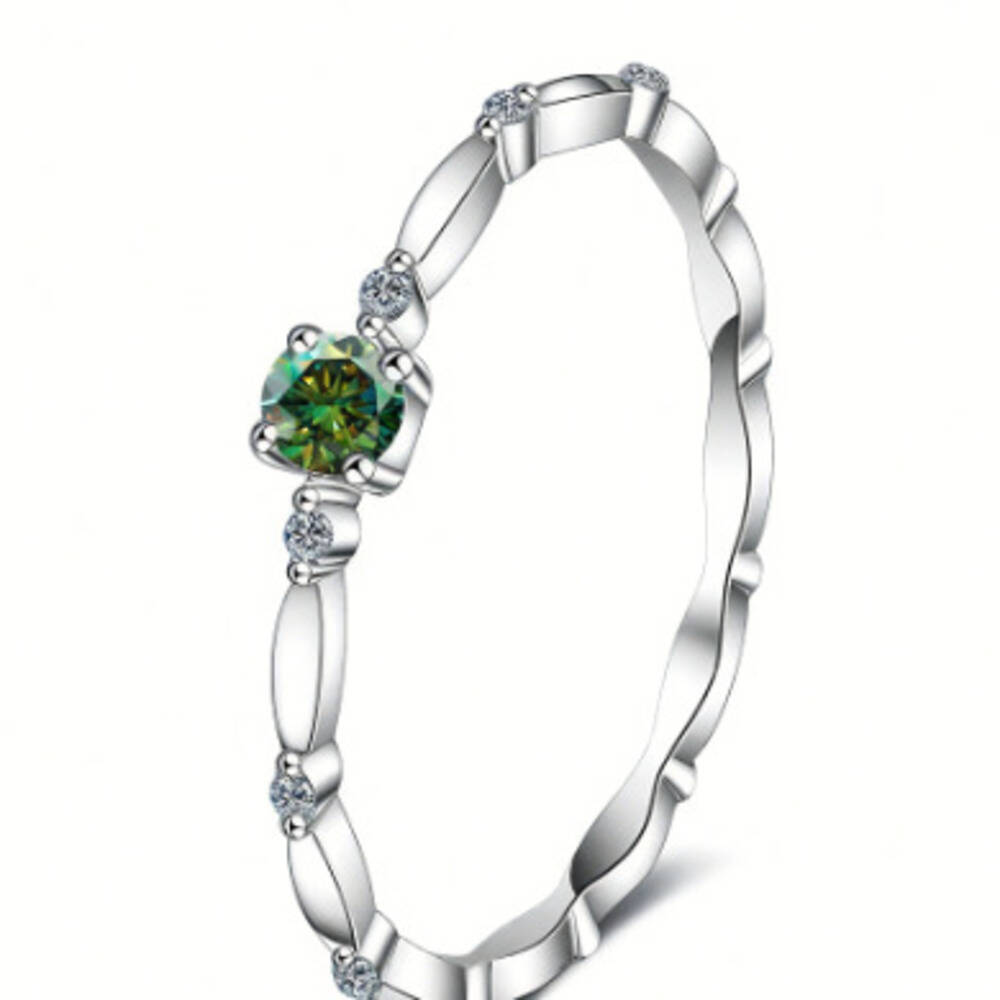 925 Sterling Silver Bamboo Sta - огляд і ціна Minimalist Ring Stackable