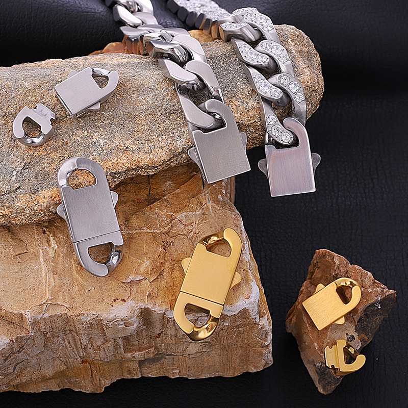 Stainless Steel Spring Clasps  - огляд і ціна Hip Hop Chain Necklace