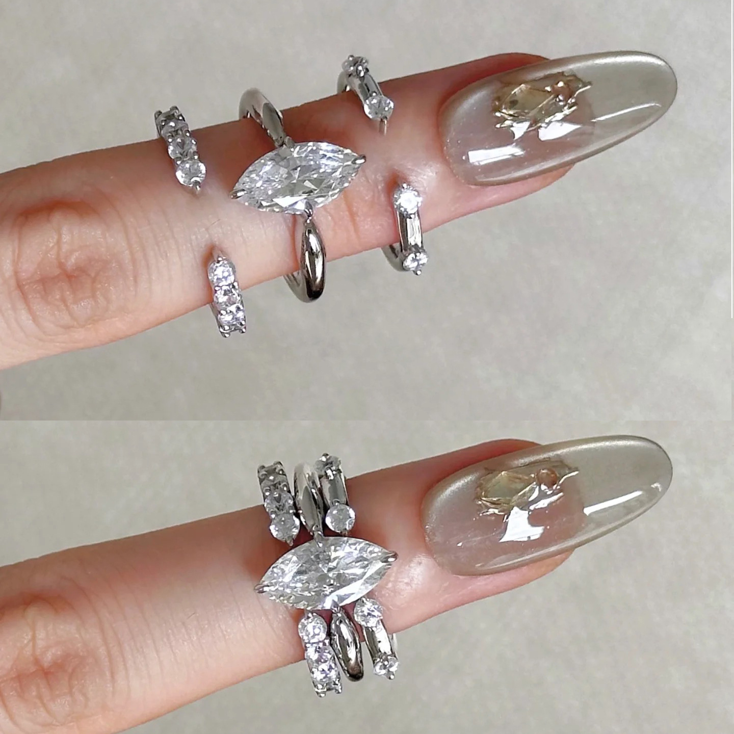 Minimalist Style Three in One  - огляд і ціна Minimalist Ring Stackable