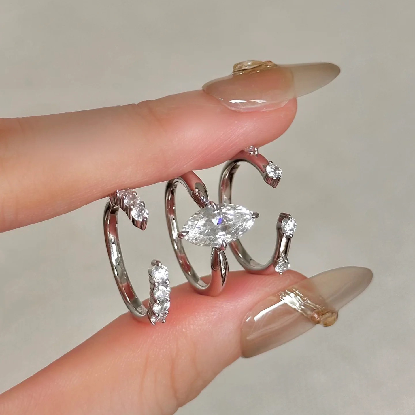 Minimalist Style Three in One  - огляд і ціна Minimalist Ring Stackable