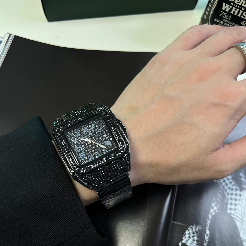 Gold or Black Watch Ice Out Sq - огляд і ціна Jewelry Inspired Watches